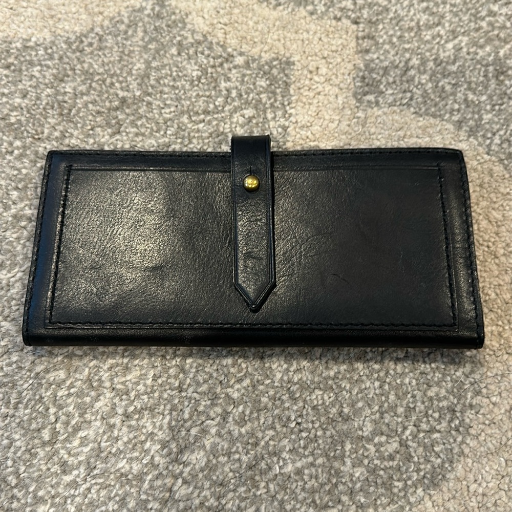 Madewell Black Post Wallet